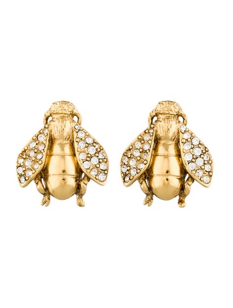 christian dior bee earrings.